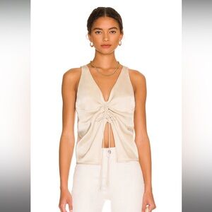 Nanushka Silky top - beautiful neutral color